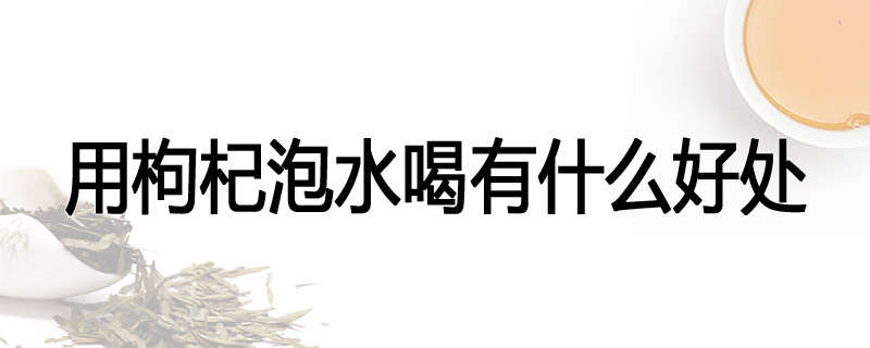用枸杞泡水喝有什么好处