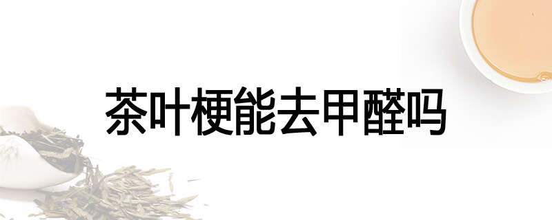 茶叶梗能去甲醛吗