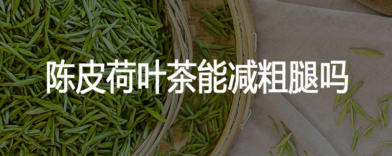 陈皮荷叶茶能减粗腿吗