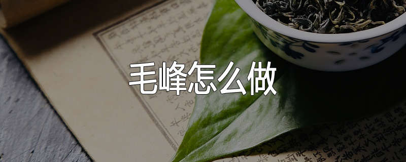 毛峰怎么做
