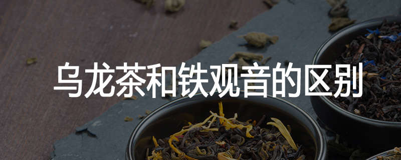 乌龙茶和铁观音的区别