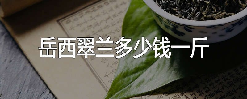 岳西翠兰多少钱一斤
