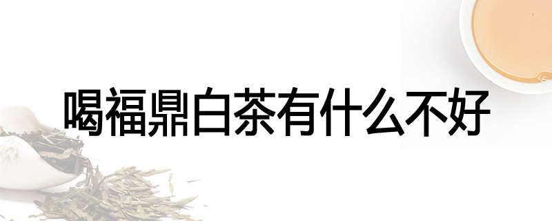 喝福鼎白茶有什么不好