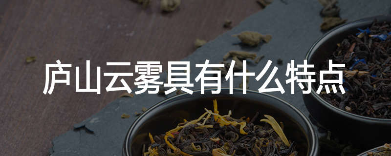 庐山云雾具有什么特点