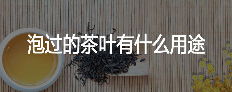 泡过的茶叶有什么用途