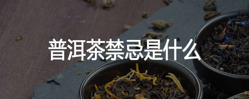 普洱茶禁忌是什么