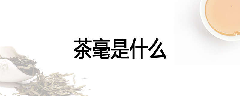 茶毫是什么
