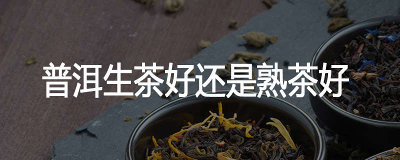 普洱生茶好还是熟茶好