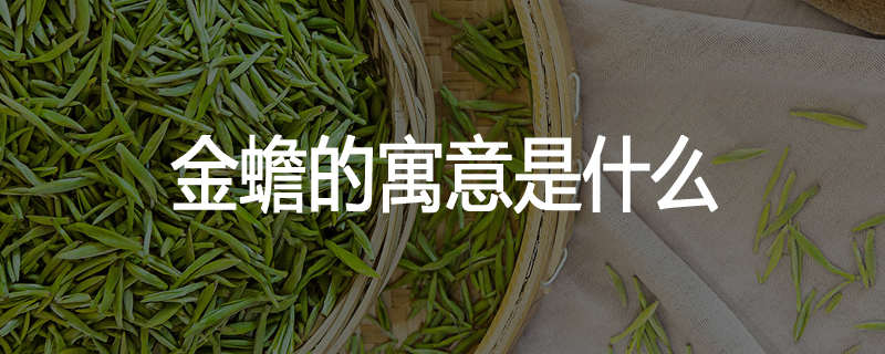 金蟾的寓意是什么