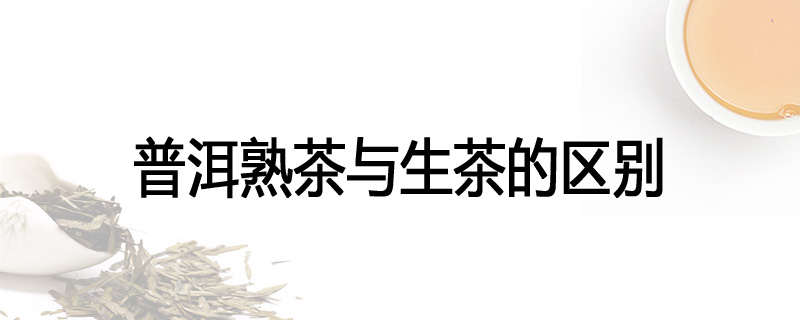 普洱熟茶与生茶的区别