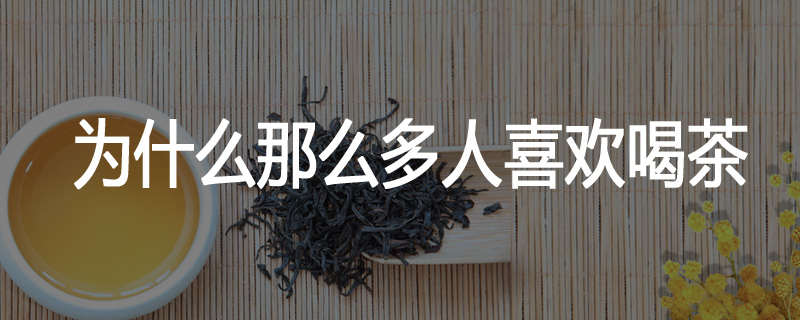 为什么那么多人喜欢喝茶