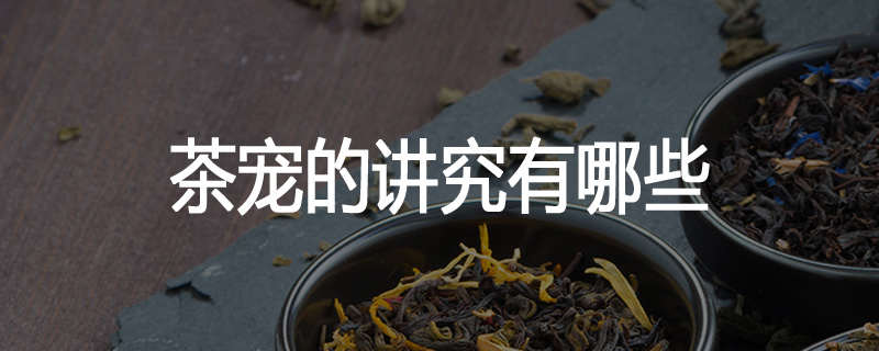 茶宠的讲究有哪些